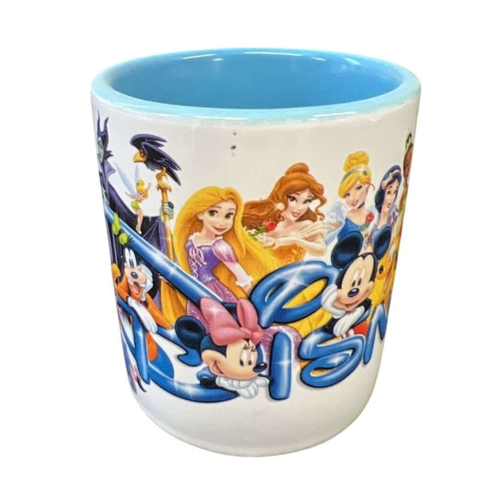 Disney Jerry Leigh Mug Classic Characters & Villains White w/ Blue Interior - Picture 2 of 7
